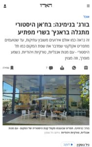צילום מסך כתבה בהארץ של גיל גוטקין